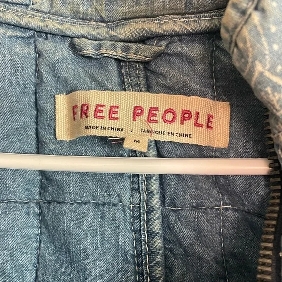 Free People Blue Floral Jacket - Picture 3 of 5